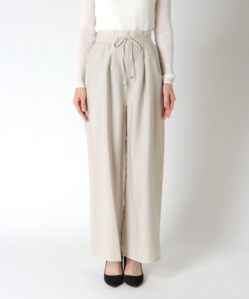 新品未使用　sirone　パンツ ペアスキンピンタックストレートパンツ 【Pierrot】【スピード