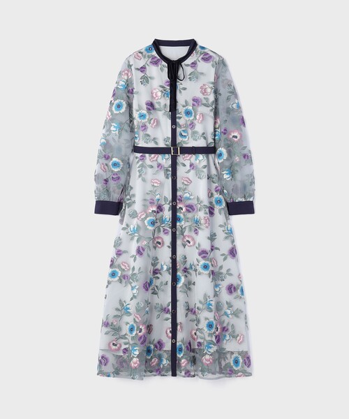 マルチ刺繍フレアワンピース（ワンピース）｜GRACE CONTINENTAL