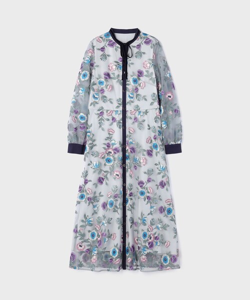 マルチ刺繍フレアワンピース（ワンピース）｜GRACE CONTINENTAL