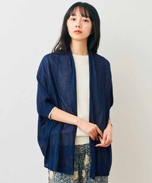 Live in comfort（リブインコンフォート）の「リブ　イン　コンフォート　からだをまあるく包み込む　涼やかニットカーディガン（カーディガン/ボレロ）」