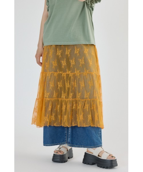 レースティアードスカート（スカート）｜RODEO CROWNS WIDE BOWL