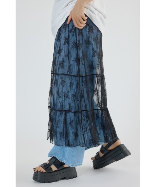 レースティアードスカート（スカート）｜RODEO CROWNS WIDE BOWL