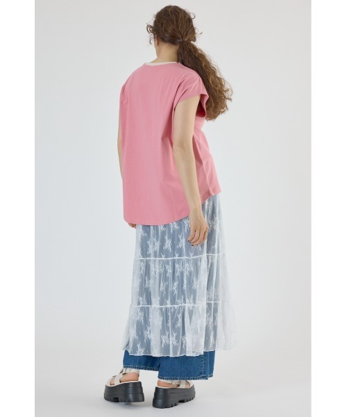 RODEO CROWNS WIDE BOWL（ロデオクラウンズワイドボウル）の「レースティアードスカート（スカート・レディース・オレンジ/ブラック/オフホワイト・FREE）」の10枚目の写真