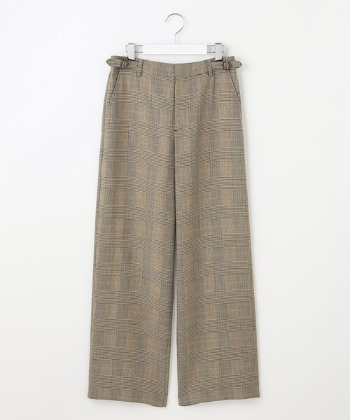 J.PRESS(ジェイプレス)の「モナベールツイル チェック ワイド パンツ(その他パンツ・レディース・ブラウン系3・T17/T15/T13)」の8枚目の写真