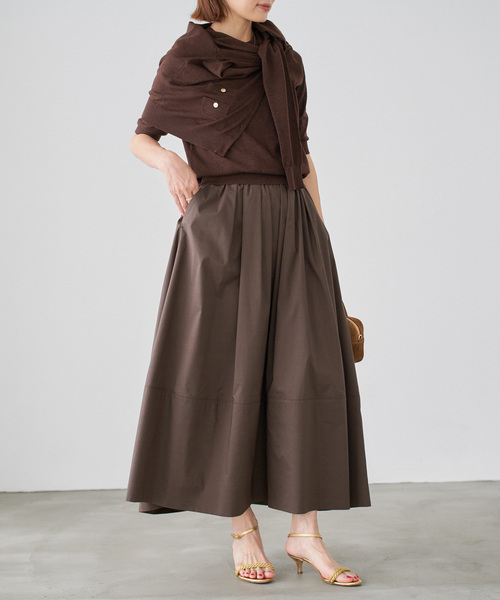 IENA(イエナ)の「タフタトリミングスカート(スカート・レディース・ブラウン/ネイビー/ボルドー・34/36/38)」の16枚目の写真