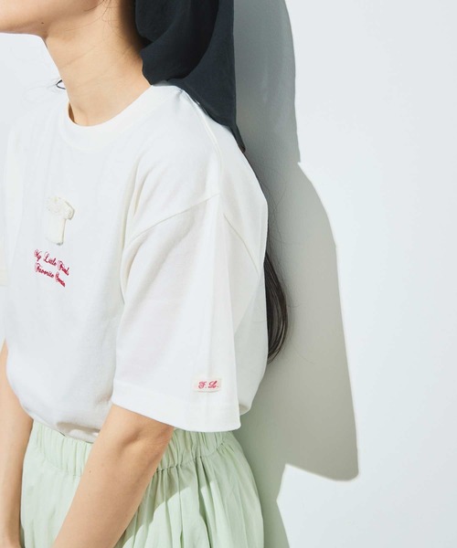 fig Ｌondon（フィグロンドン）の「●My little friend Tshirt（Tシャツ/カットソー・レディース・ネイビー/アイボリー・FREE）」の22枚目の写真