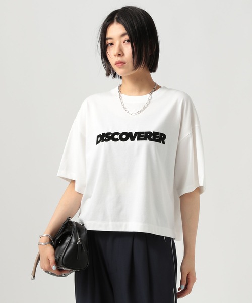 BAYFLOW(ベイフロー)の「シンプルロゴショートTシャツ(Tシャツ/カットソー・レディース・ライトピンク/ライトブルー/オフホワイト/ライトイエロー・FREE)」の6枚目の写真