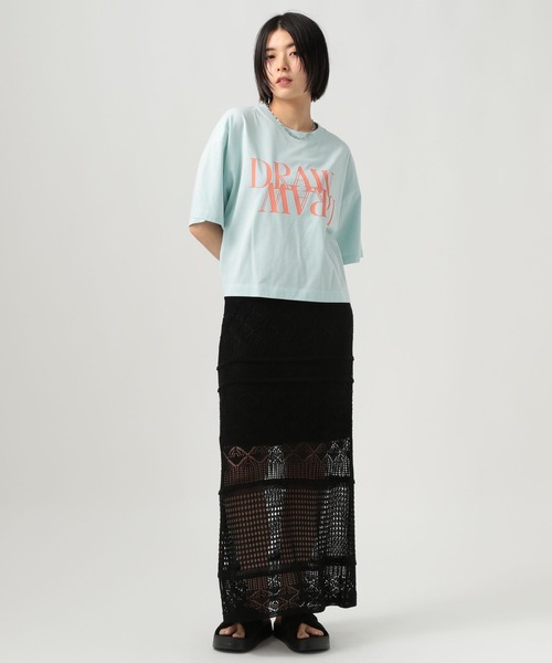BAYFLOW(ベイフロー)の「シンプルロゴショートTシャツ(Tシャツ/カットソー・レディース・ライトピンク/ライトブルー/オフホワイト/ライトイエロー・FREE)」の10枚目の写真