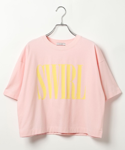 BAYFLOW(ベイフロー)の「シンプルロゴショートTシャツ(Tシャツ/カットソー・レディース・ライトピンク/ライトブルー/オフホワイト/ライトイエロー・FREE)」の12枚目の写真