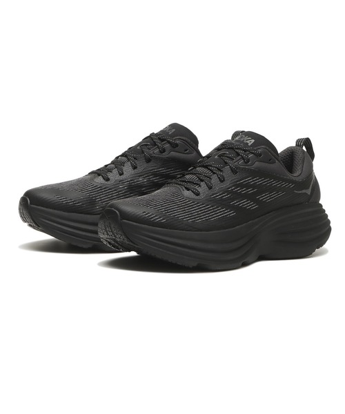HOKA（ホカ）の「BONDI 8 TS CAGED　1155391-BBLC（スニーカー・メンズ・ブラック・27.5cm/28.0cm/27.0cm/26.5cm/26.0cm/29.0cm/28.5cm/24.5cm/24.0cm/23.0cm/25.5cm/25.0cm/23.5cm）」の3枚目の写真