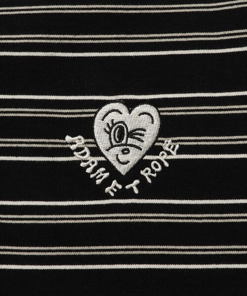 ADAM ET ROPE'（アダムエロペ）の「【Chocomoo×ADAM ET ROPE 】刺しゅう POLO（ポロシャツ・メンズ・ダークブラウン/ブラック系その他・FREE）」の5枚目の写真