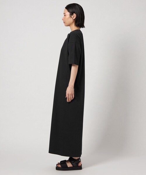 CITEN（シテン）の「＜CITEN＞CITENロゴカットワンピースハンソデ（ワンピース・レディース・ブラック/ダークブラウン・S/M）」の6枚目の写真