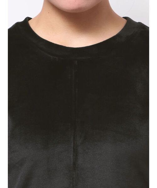 EMODA(エモダ)の「アイレットパールベロアTシャツ(Tシャツ/カットソー・レディース・グレー/その他/ブラック・FREE)」の8枚目の写真
