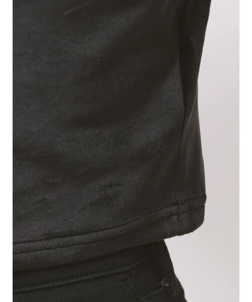 EMODA(エモダ)の「アイレットパールベロアTシャツ(Tシャツ/カットソー・レディース・グレー/その他/ブラック・FREE)」の10枚目の写真