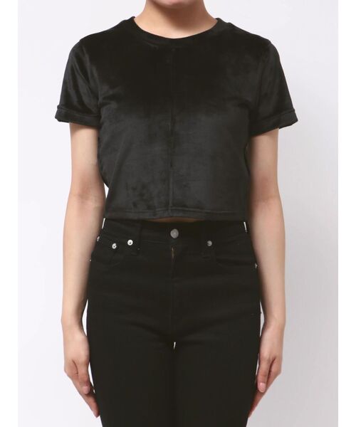 EMODA(エモダ)の「アイレットパールベロアTシャツ(Tシャツ/カットソー・レディース・グレー/その他/ブラック・FREE)」の13枚目の写真