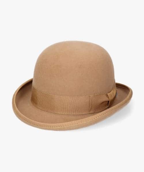 OVERRIDE（オーバーライド）の「OVERRIDE  FELT BOWLER / オーバーライド（ハット・メンズ・ブラウン/レッド/グリーン/ベージュ/ネイビー/グレー/ブラック・60cm/58cm）」の4枚目の写真