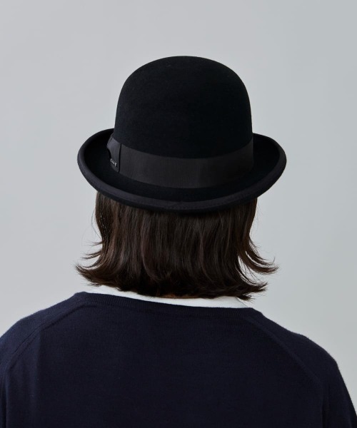 OVERRIDE（オーバーライド）の「OVERRIDE  FELT BOWLER / オーバーライド（ハット・メンズ・ブラウン/レッド/グリーン/ベージュ/ネイビー/グレー/ブラック・60cm/58cm）」の11枚目の写真