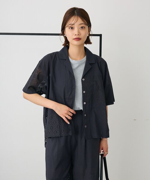 セール】レースパッチワークシャツ（シャツ/ブラウス）｜CRAFT