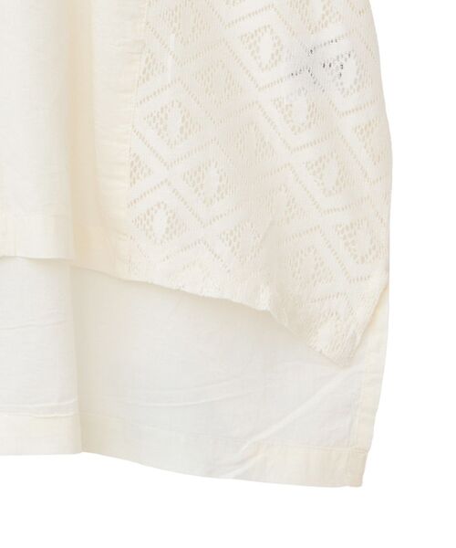 CRAFT STANDARD BOUTIQUE（クラフトスタンダードブティック）の「レースパッチワークシャツ（シャツ/ブラウス・レディース・アイボリー/ブラック・FREE）」の8枚目の写真