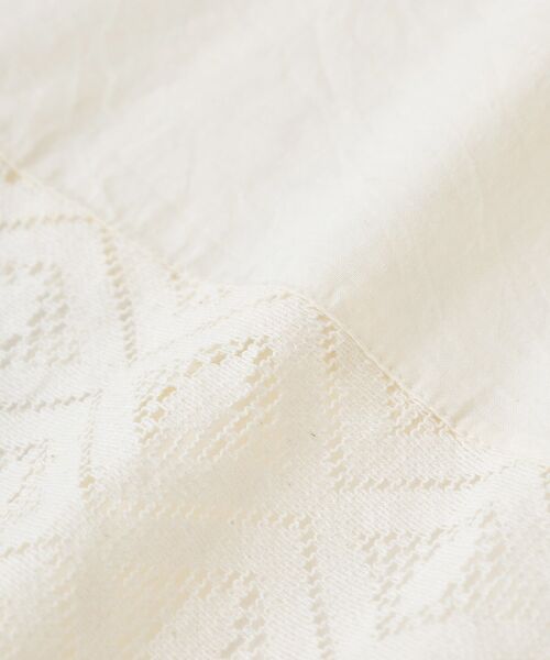 CRAFT STANDARD BOUTIQUE（クラフトスタンダードブティック）の「レースパッチワークシャツ（シャツ/ブラウス・レディース・アイボリー/ブラック・FREE）」の11枚目の写真