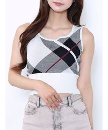 EATME | チェックニットTOP(ニット/セーター)