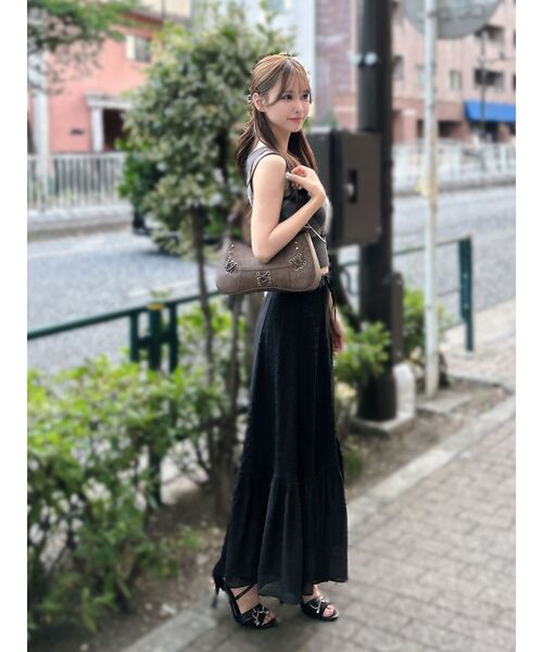 EATME（イートミー）の「チェックニットTOP（ニット/セーター・レディース・ベージュ/オフホワイト/グレー・FREE）」の17枚目の写真