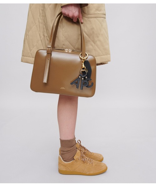 A.P.C.（アーペーセー）の「SAC VIRGINIE BOX（ハンドバッグ・レディース・グリーン/ブラック/ベージュ系その他・ONESIZE）」の7枚目の写真