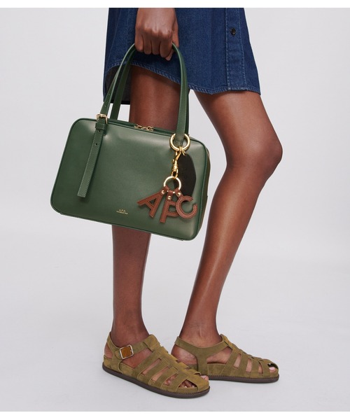 A.P.C.（アーペーセー）の「SAC VIRGINIE BOX（ハンドバッグ・レディース・グリーン/ブラック/ベージュ系その他・ONESIZE）」の16枚目の写真