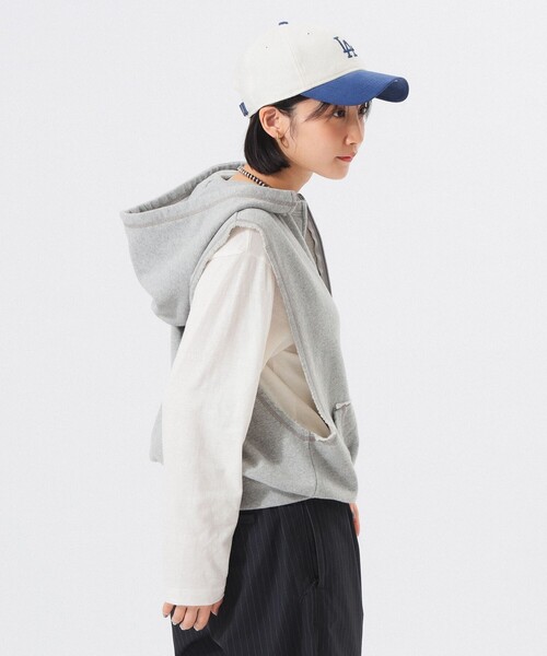 スウェット フルジップ パーカー ノースリーブ（ベスト）｜BEAMS