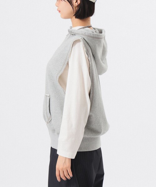 スウェット フルジップ パーカー ノースリーブ（ベスト）｜BEAMS BOY