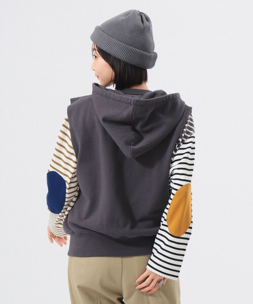 スウェット フルジップ パーカー ノースリーブ（ベスト）｜BEAMS BOY