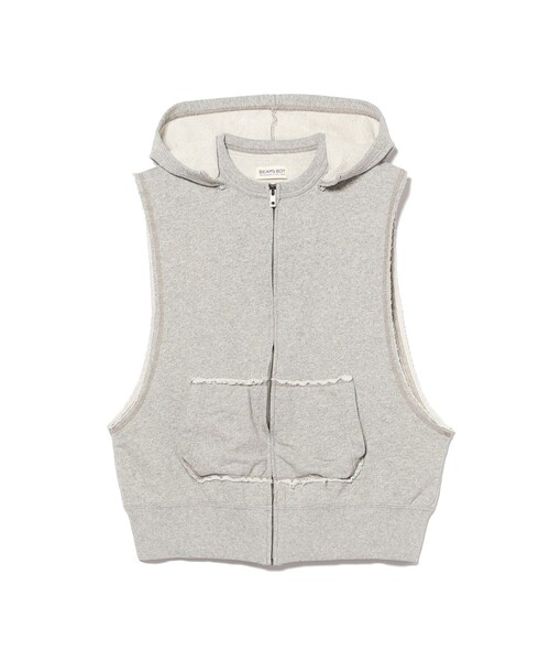 スウェット フルジップ パーカー ノースリーブ（ベスト）｜BEAMS BOY