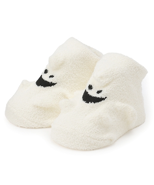 X-girl Stages（エックスガールステージス）の「キラッキーモチーフベビーソックス（ベビーシューズ/ベビーソックス・キッズ・アイボリー/イエロー・F）」の2枚目の写真