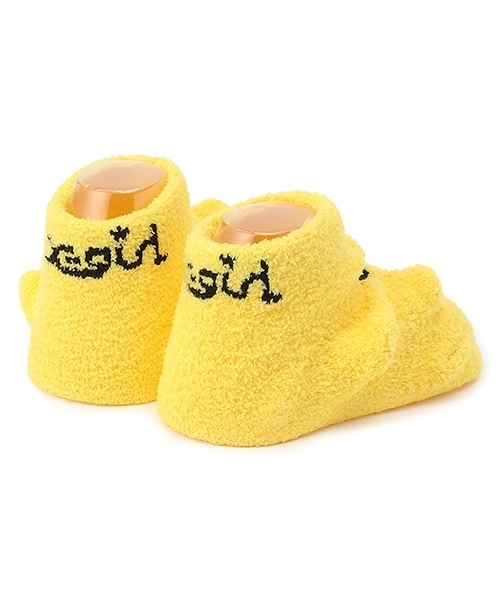 X-girl Stages（エックスガールステージス）の「キラッキーモチーフベビーソックス（ベビーシューズ/ベビーソックス・キッズ・アイボリー/イエロー・F）」の3枚目の写真