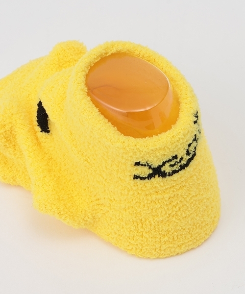 X-girl Stages（エックスガールステージス）の「キラッキーモチーフベビーソックス（ベビーシューズ/ベビーソックス・キッズ・アイボリー/イエロー・F）」の4枚目の写真