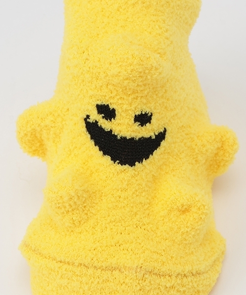 X-girl Stages（エックスガールステージス）の「キラッキーモチーフベビーソックス（ベビーシューズ/ベビーソックス・キッズ・アイボリー/イエロー・F）」の5枚目の写真