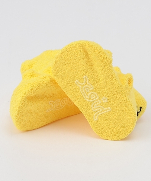 X-girl Stages（エックスガールステージス）の「キラッキーモチーフベビーソックス（ベビーシューズ/ベビーソックス・キッズ・アイボリー/イエロー・F）」の8枚目の写真