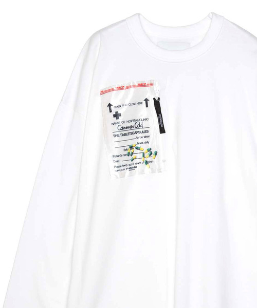 yoshiokubo（ヨシオクボ）の「yoshiokubo ヨシオクボ / MEDICINE FILM PKT L/S T フィルムポケットロンT / YKF25109（Tシャツ/カットソー・メンズ・ホワイト/ブラック・2/3/1）」の2枚目の写真