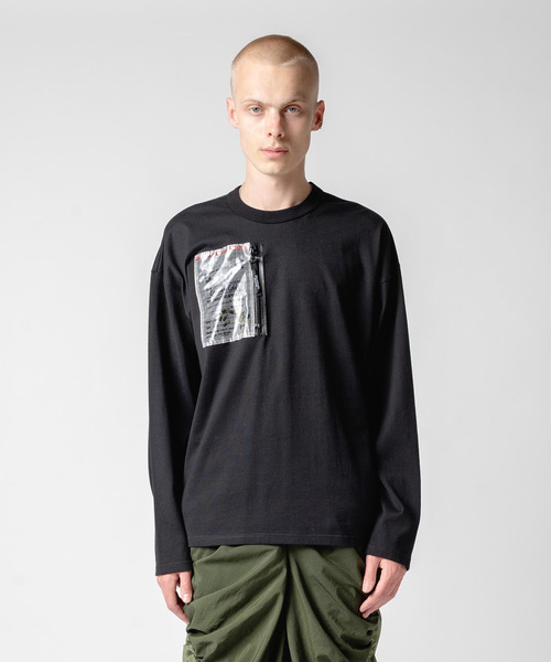 yoshiokubo（ヨシオクボ）の「yoshiokubo ヨシオクボ / MEDICINE FILM PKT L/S T フィルムポケットロンT / YKF25109（Tシャツ/カットソー・メンズ・ホワイト/ブラック・2/3/1）」の13枚目の写真