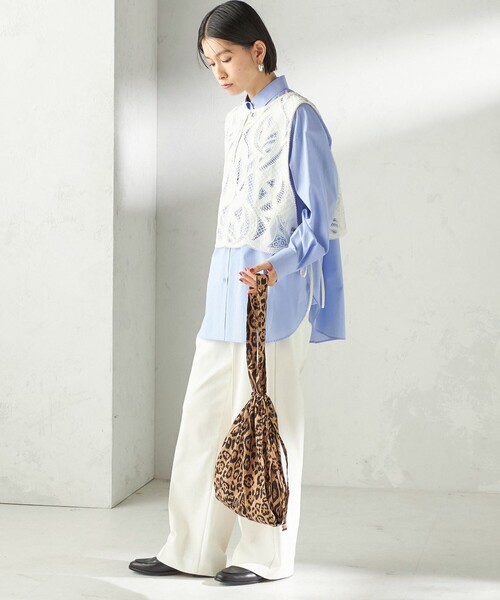 SHIPS（シップス）の「2WAY ドローストリング トート バッグ（トートバッグ・レディース・レッド/ブラウン/シルバー/ネイビー・ONE SIZE）」の7枚目の写真