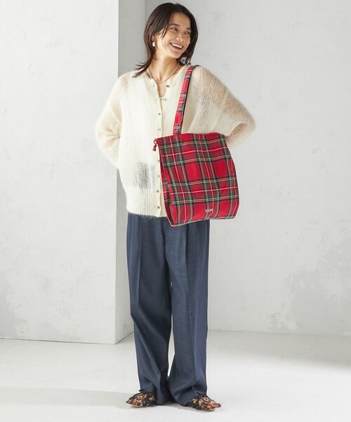 SHIPS（シップス）の「2WAY ドローストリング トート バッグ（トートバッグ・レディース・レッド/ブラウン/シルバー/ネイビー・ONE SIZE）」の22枚目の写真