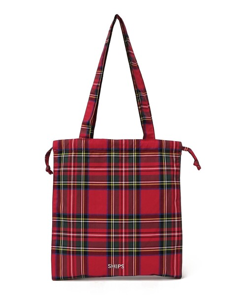 SHIPS(シップス)の「2WAY ドローストリング トート バッグ(トートバッグ・レディース・レッド/ブラウン/シルバー/ネイビー・ONE SIZE)」の12枚目の写真