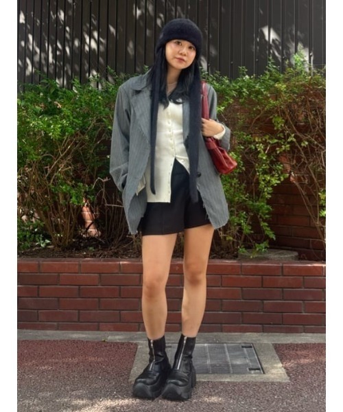 LACE DOCKING FRONT BUTTON TOPS レース ドッキング フロントボタン