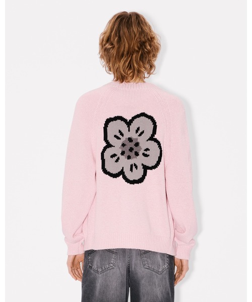 KENZO(ケンゾー)の「'Boke Flower' コットン ウール カーディガン(カーディガン/ボレロ・レディース・ピンク系その他・SMALL/X-SMALL)」の5枚目の写真