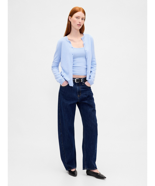GAP(ギャップ)の「CashSoft カシミヤタッチ ストレッチ クロップド タンクトップ(ニット/セーター・レディース・ブラック/アイボリー/ブルー/グレー・S/M/L/XL/XS/XXS)」の8枚目の写真