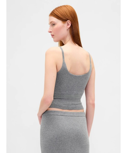 GAP(ギャップ)の「CashSoft カシミヤタッチ ストレッチ クロップド タンクトップ(ニット/セーター・レディース・ブラック/アイボリー/ブルー/グレー・S/M/L/XL/XS/XXS)」の19枚目の写真