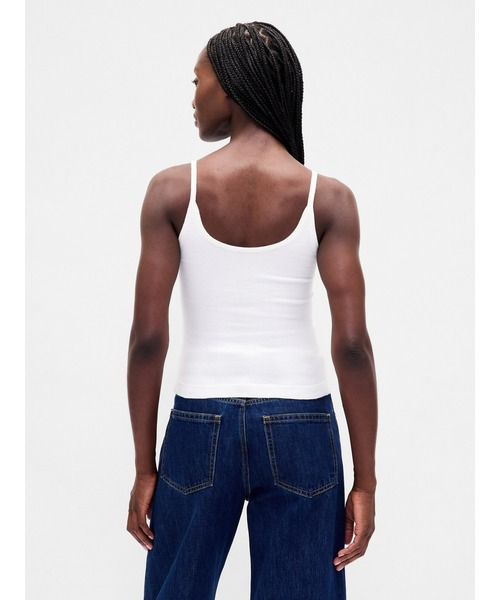 GAP(ギャップ)の「CashSoft カシミヤタッチ ストレッチ クロップド タンクトップ(ニット/セーター・レディース・ブラック/アイボリー/ブルー/グレー・S/M/L/XL/XS/XXS)」の21枚目の写真