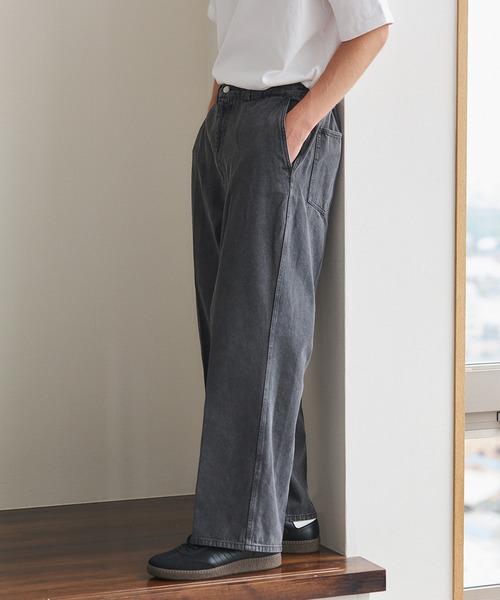 MILITARY（ミリタリー）の「【SETUP7】Pressed Washed Denim Trousers KKP　/　プレスドウォッシュデニムトラウザー（デニムパンツ・メンズ・ブラック系1/ネイビー系1/ブラック系その他2/ネイビー系2・M/L）」の5枚目の写真