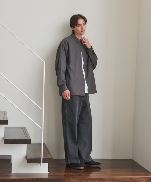 MILITARY（ミリタリー）の「【SETUP7】Pressed Washed Denim Trousers KKP　/　プレスドウォッシュデニムトラウザー（デニムパンツ・メンズ・ブラック系1/ネイビー系1/ブラック系その他2/ネイビー系2・M/L）」の7枚目の写真