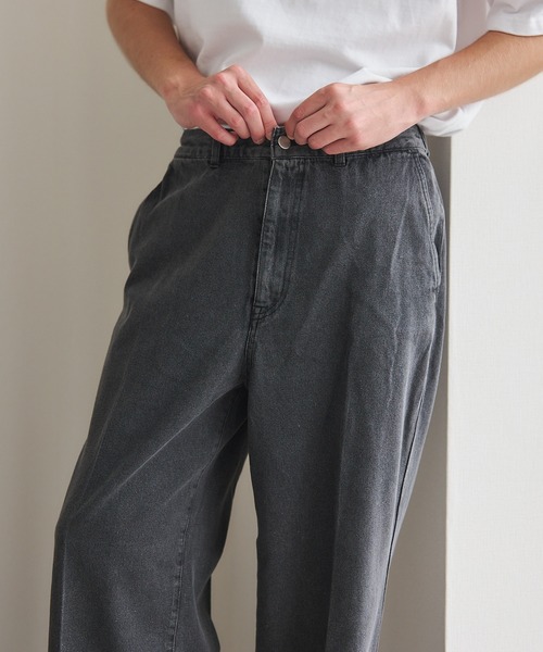 MILITARY（ミリタリー）の「【SETUP7】Pressed Washed Denim Trousers KKP　/　プレスドウォッシュデニムトラウザー（デニムパンツ・メンズ・ブラック系1/ネイビー系1/ブラック系その他2/ネイビー系2・M/L）」の9枚目の写真